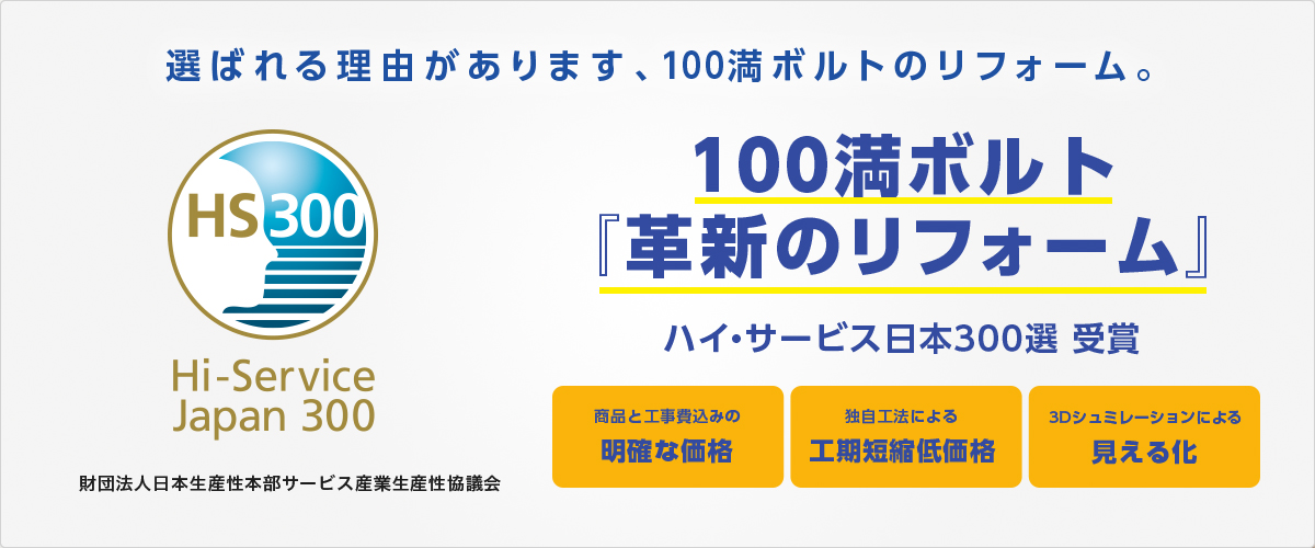 ハイサービス日本300のロゴ付き